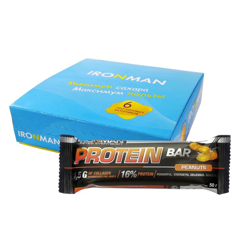 Protein Bar с коллагеном, шоу-бокс 6x50г, карамель
