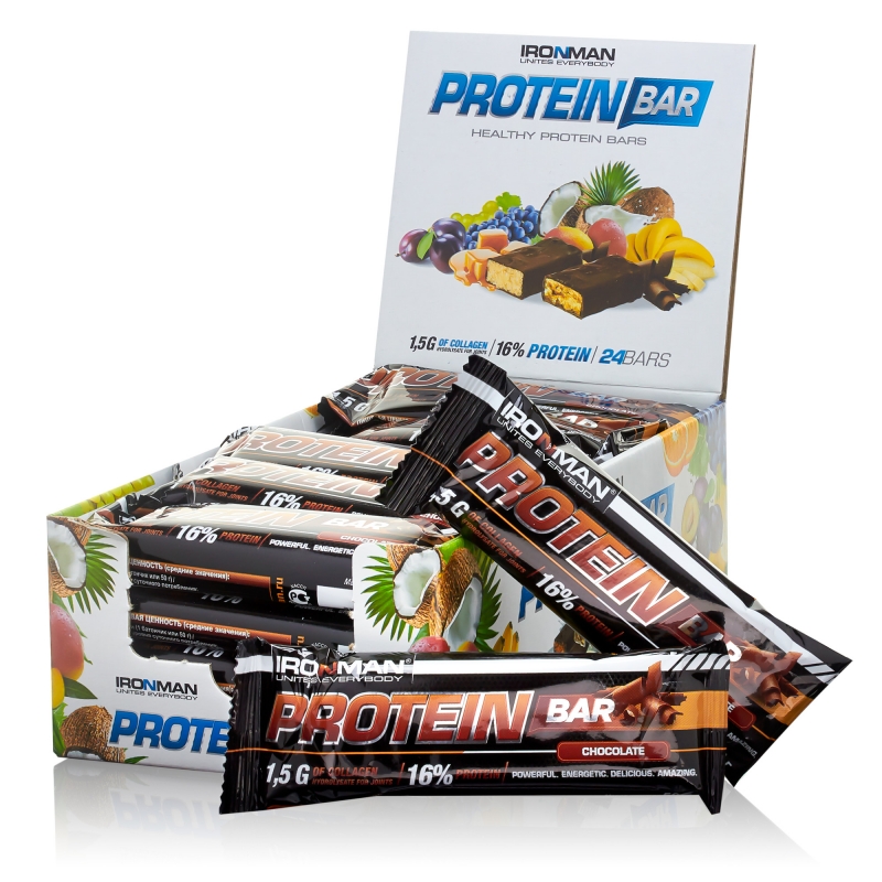 Protein Bar с коллагеном, шоу-бокс 24x50г, 7 вкусов