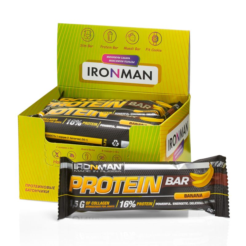 Protein Bar с коллагеном, шоу-бокс 12x50г, 7 вкусов