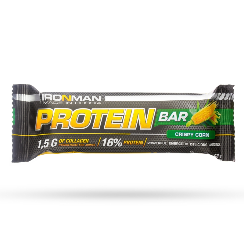50 г Protein Bar с коллагеном, 7 вкусов, 1 шт.. БАТОНЧИКИ. Питание IRONMAN